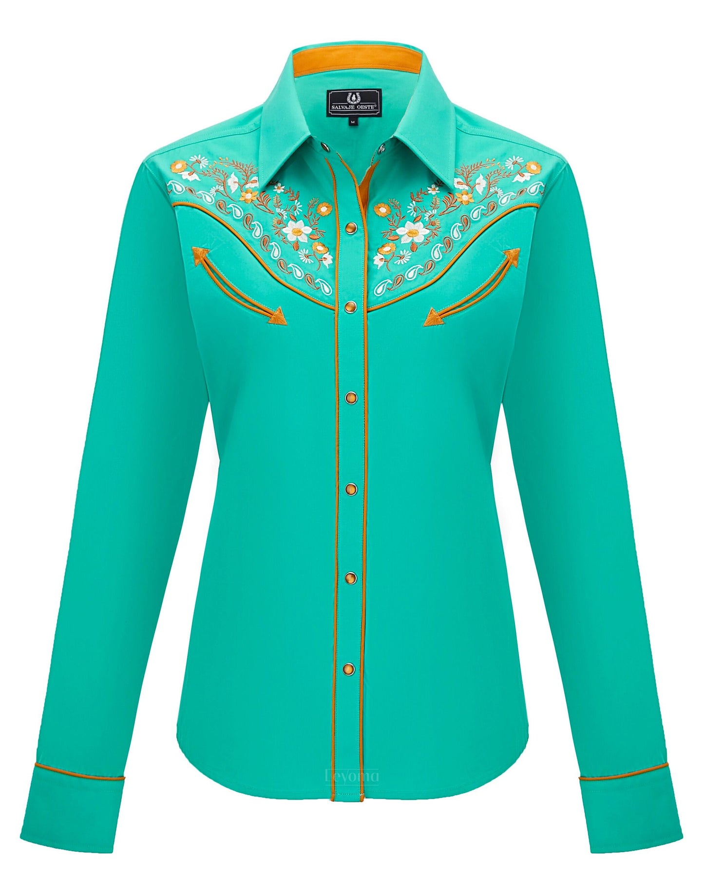 Women's Summer Meadows Embroidered Western Pearl Snap Shirt