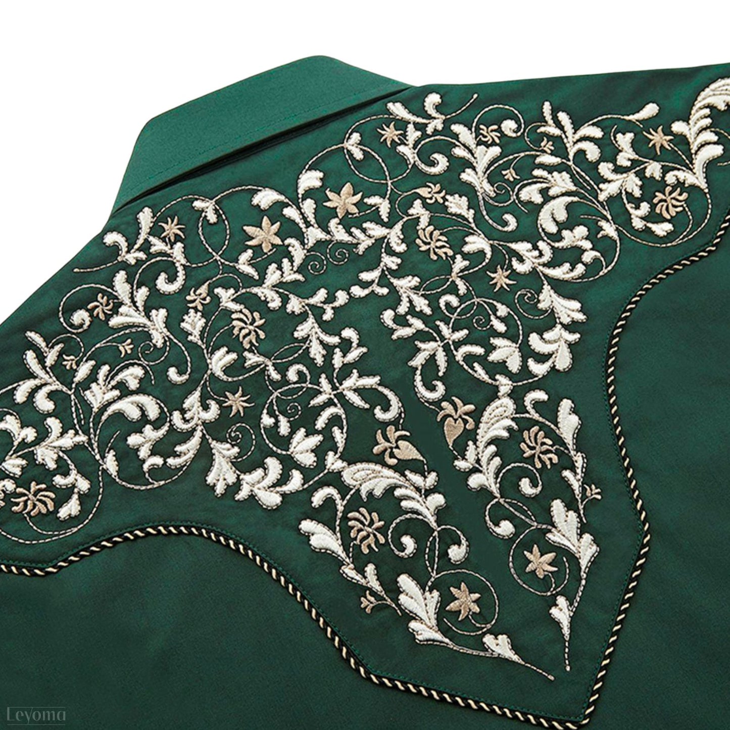 Natures Vista Men's Embroidered Western Pearl Snap Shirt