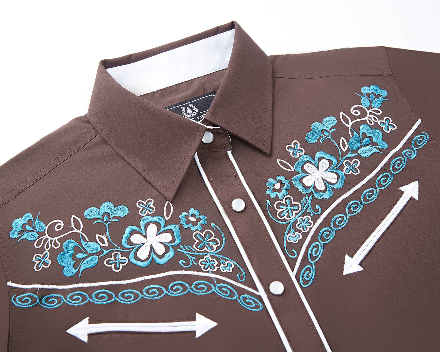 Women's Spring Bloom Embroidered Western Pearl Snap Shirt