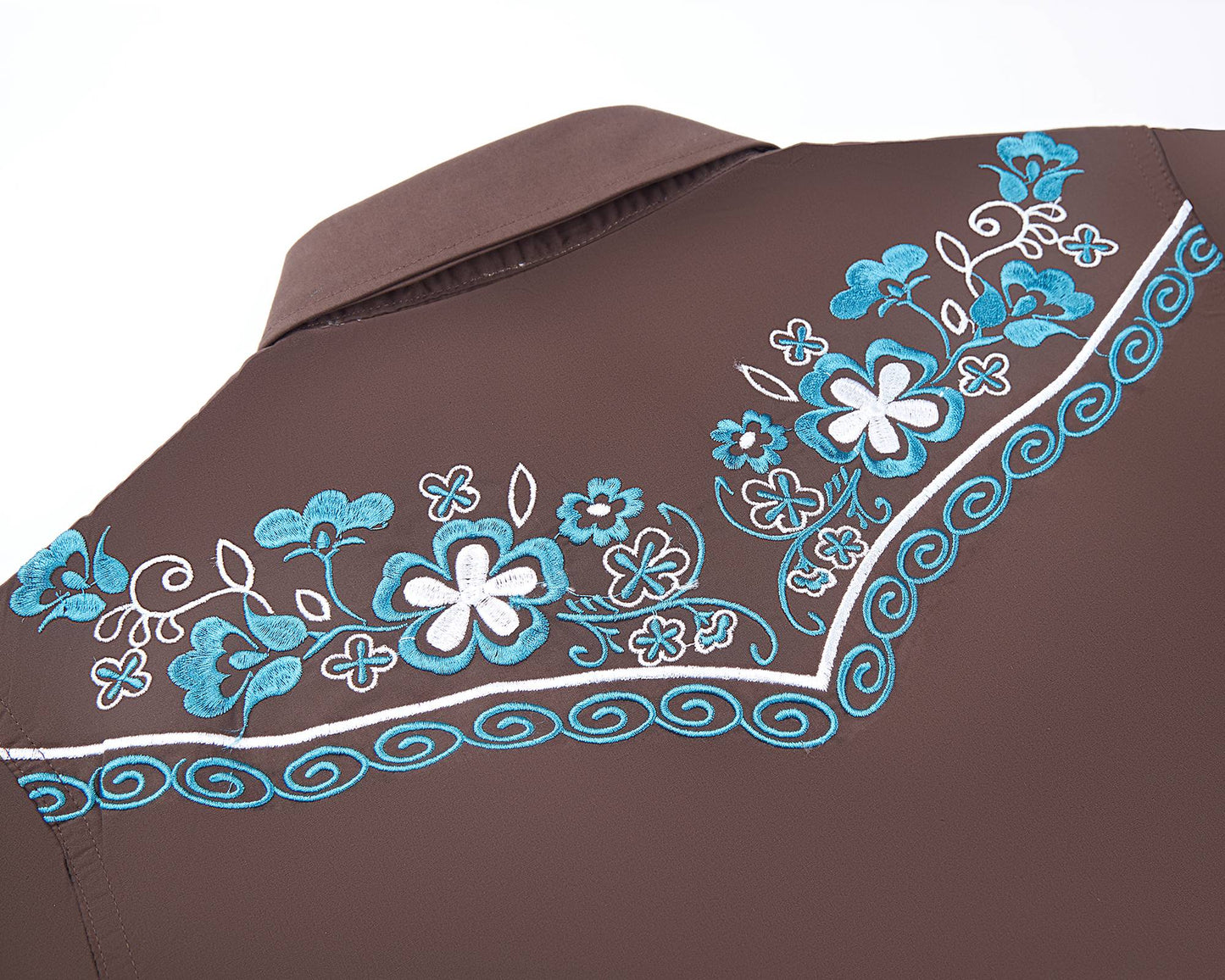 Women's Spring Bloom Embroidered Western Pearl Snap Shirt