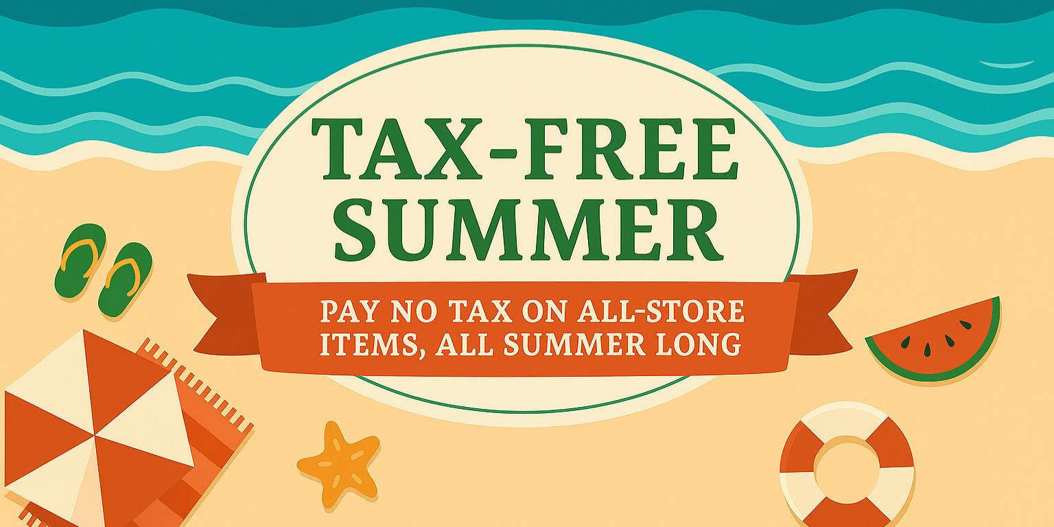 Leyoma Tax-Free Summer promotional banner