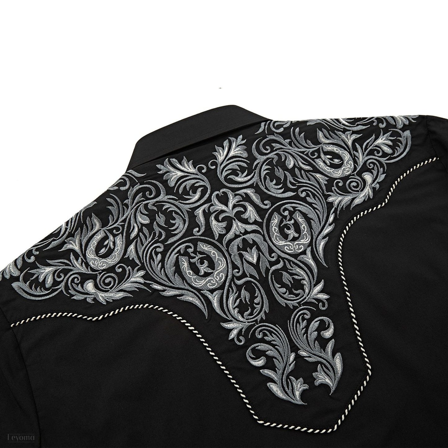 Black Hills Men's Embroidered Western Pearl Snap Shirt