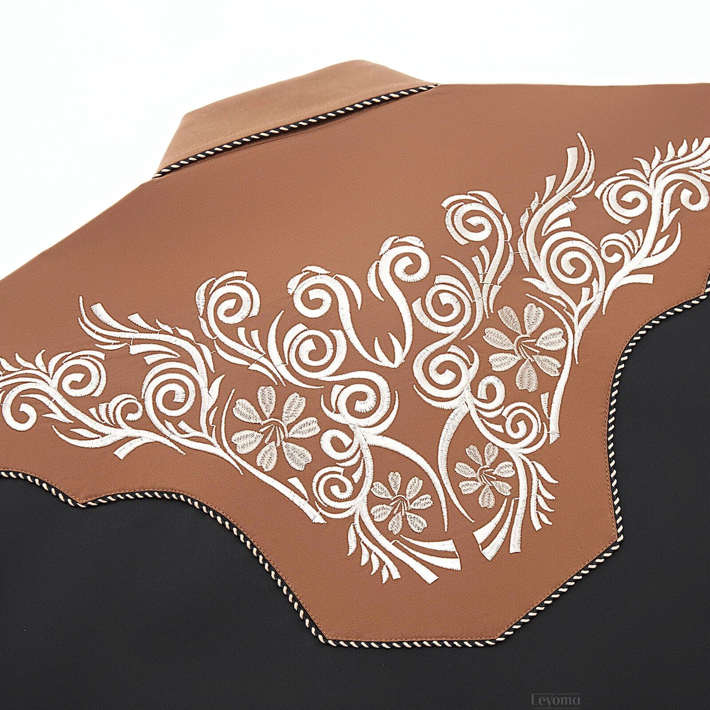 Chemise Western Brodée pour Hommes à Boutons-pression en Nacre "Thunder Rustler"