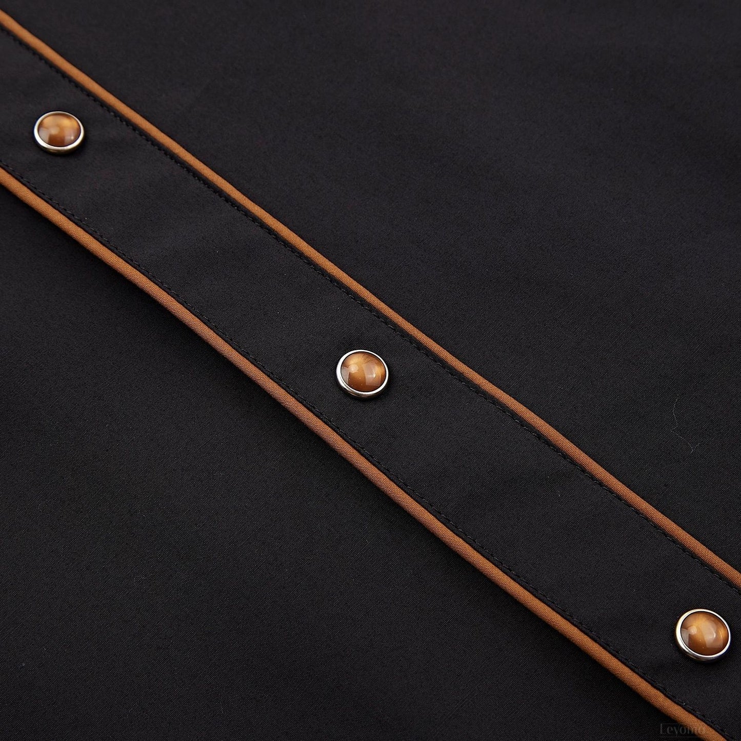 The Equestrian Men's Embroidered Western Pearl Snap Shirt