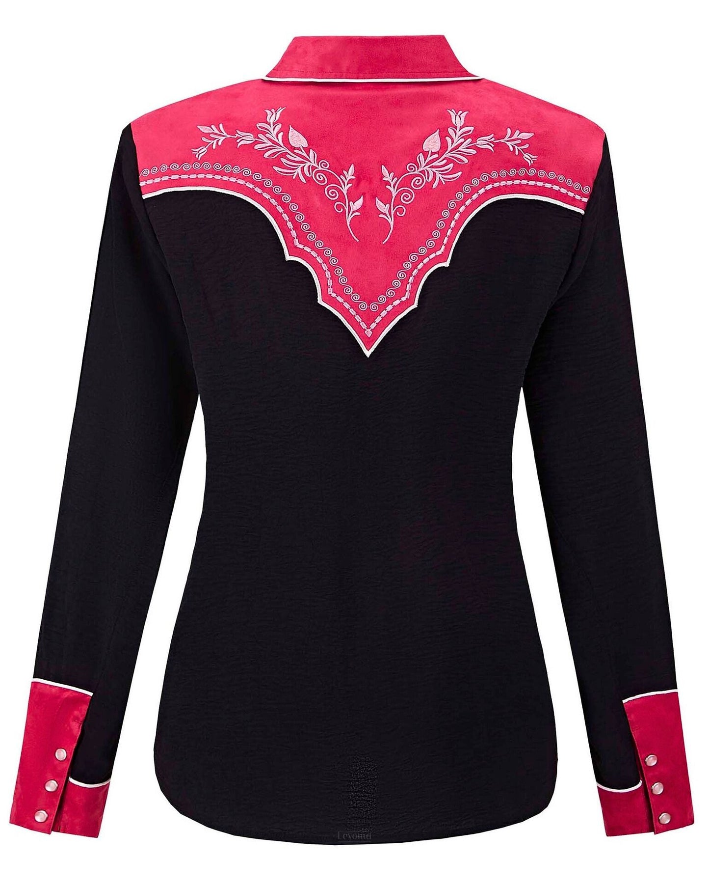 Women's Prairie Sunset Embroidered Western Pearl Snap Shirt