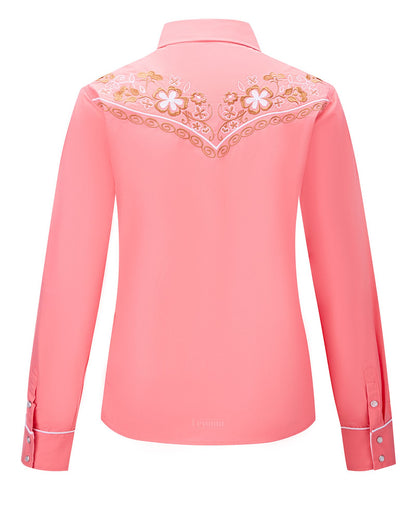 Women's Miss Daisy Embroidered Western Pearl Snap Shirt