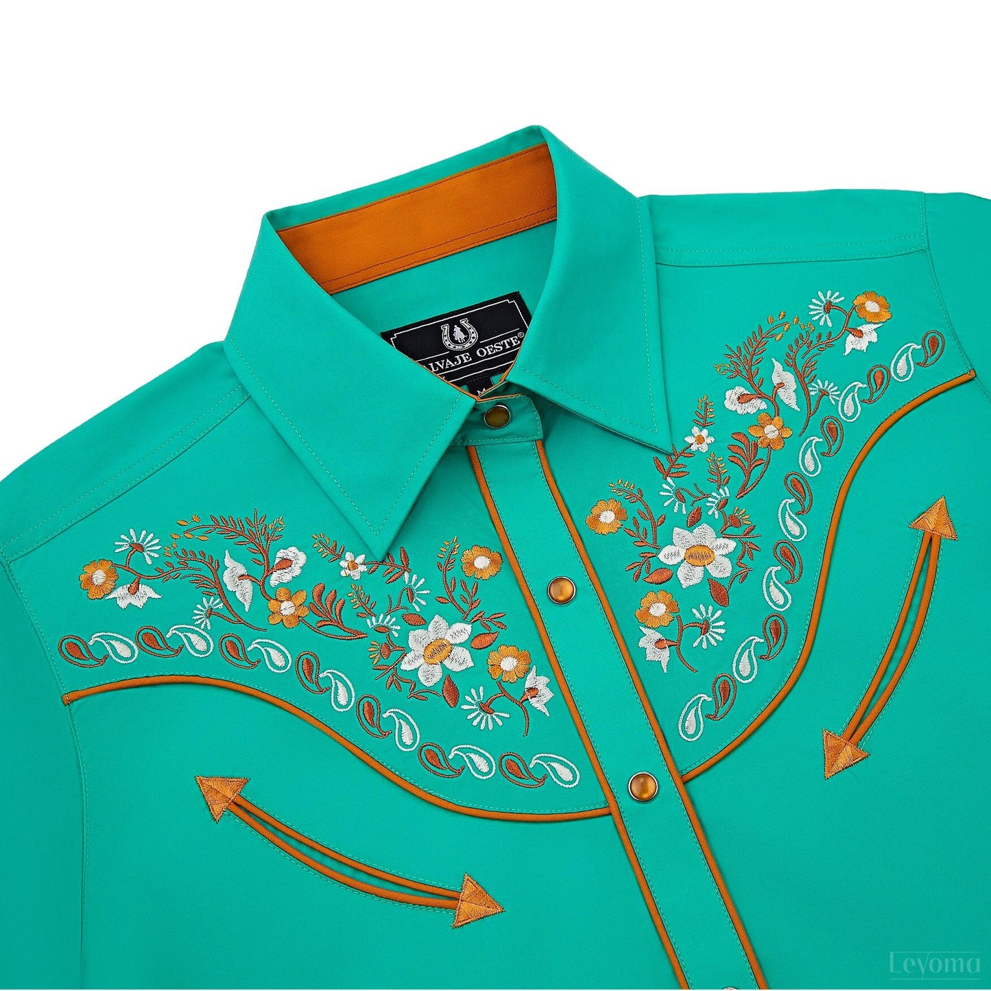 Women's Summer Meadows Embroidered Western Pearl Snap Shirt