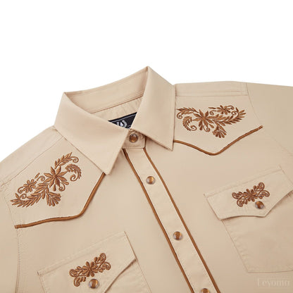 Women's Desert Belle Embroidered Western Pearl Snap Shirt