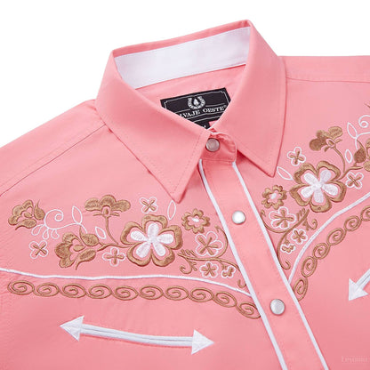 Women's Miss Daisy Embroidered Western Pearl Snap Shirt