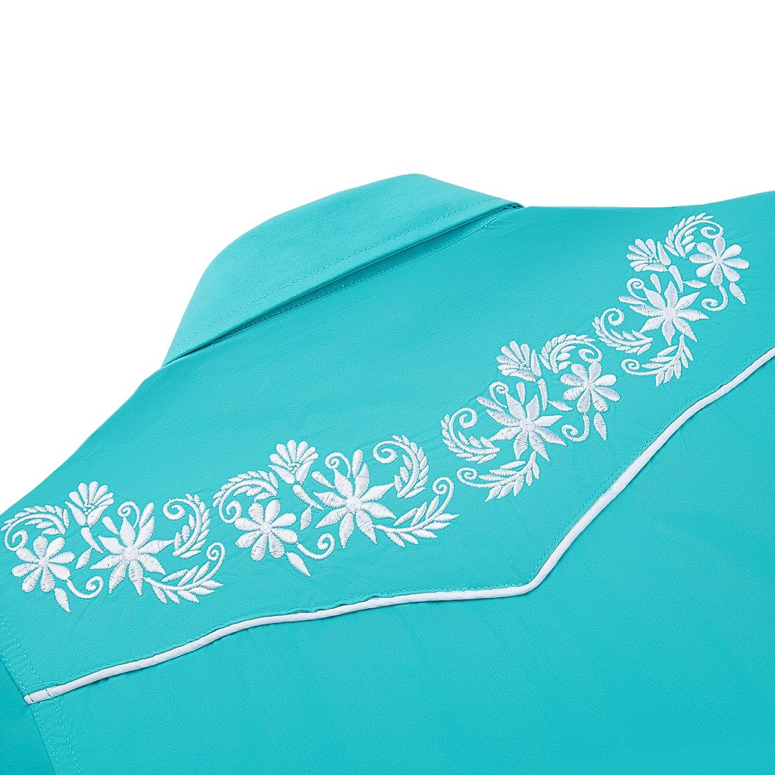 Chemise Western Brodée pour Femmes à Boutons-pression en Nacre "Oasis Dream"