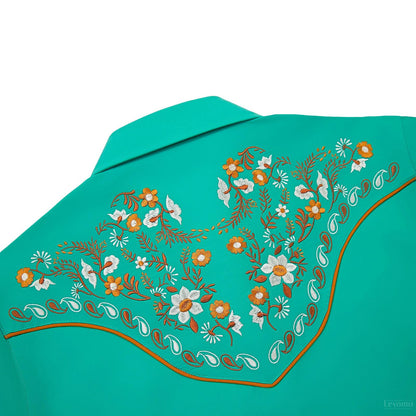 Women's Summer Meadows Embroidered Western Pearl Snap Shirt