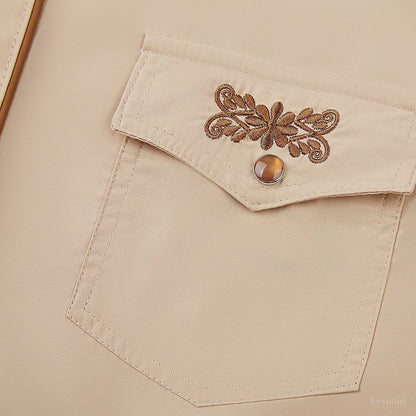 Women's Desert Belle Embroidered Western Pearl Snap Shirt