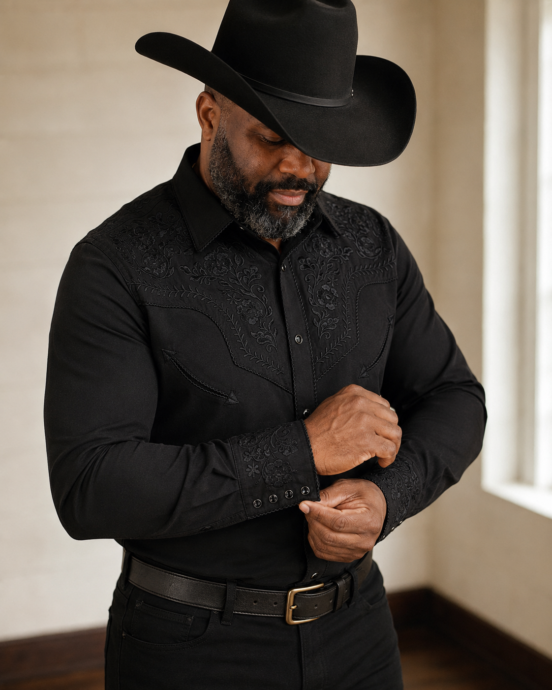 Men's EmbroideredPearl Snap Shirts