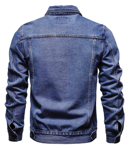 Men's Daniel Denim Long Sleeve Double-Breasted Button Up Jacket