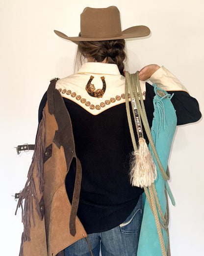 Women's Tulsa Rose Embroidered Western Pearl Snap Shirt