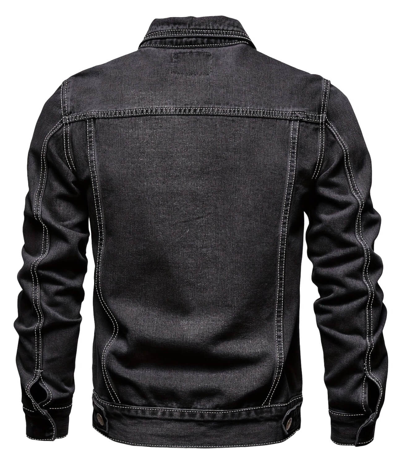 Men's Daniel Denim Long Sleeve Double-Breasted Button Up Jacket