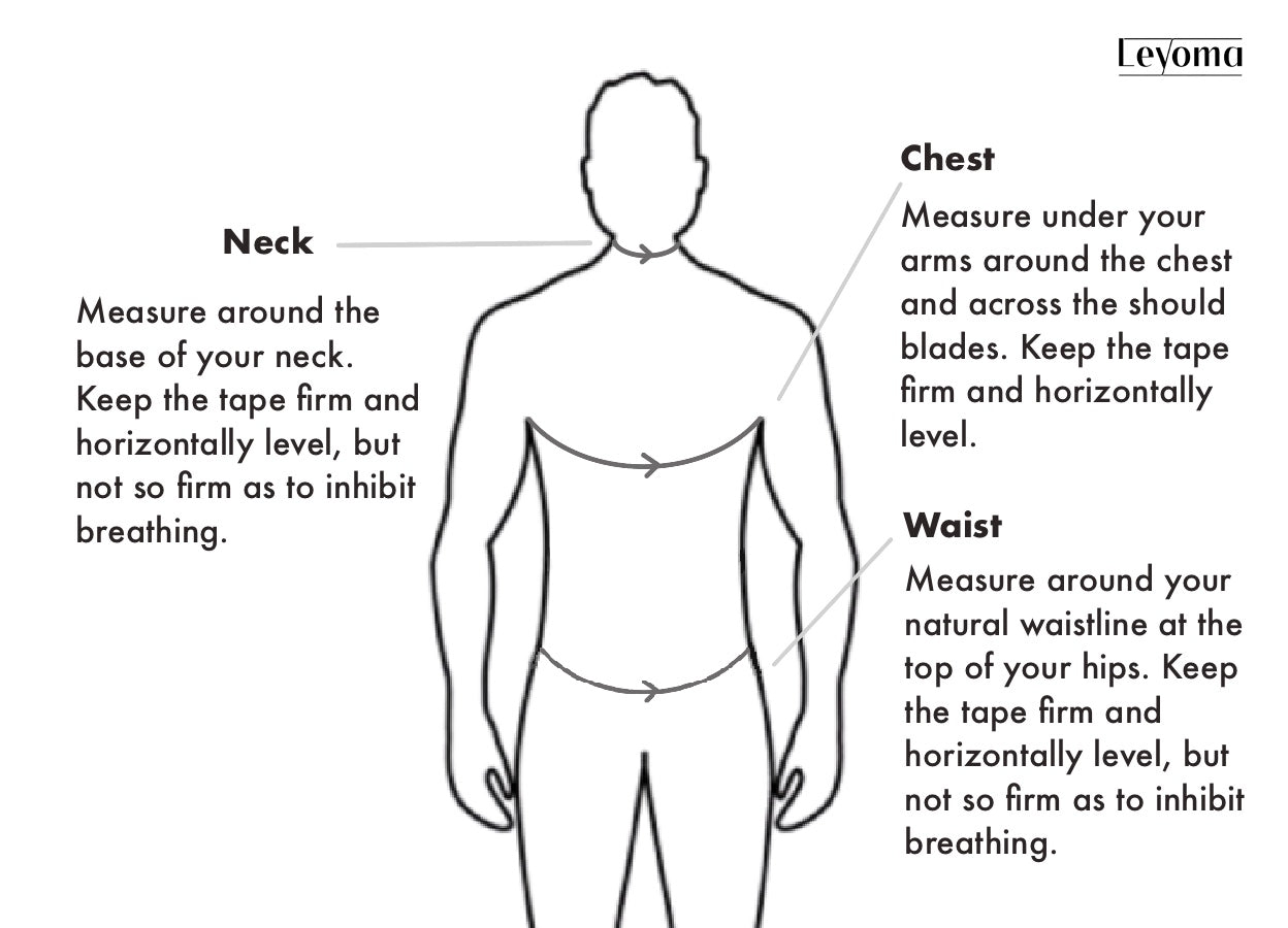 How to measure your body for sizing