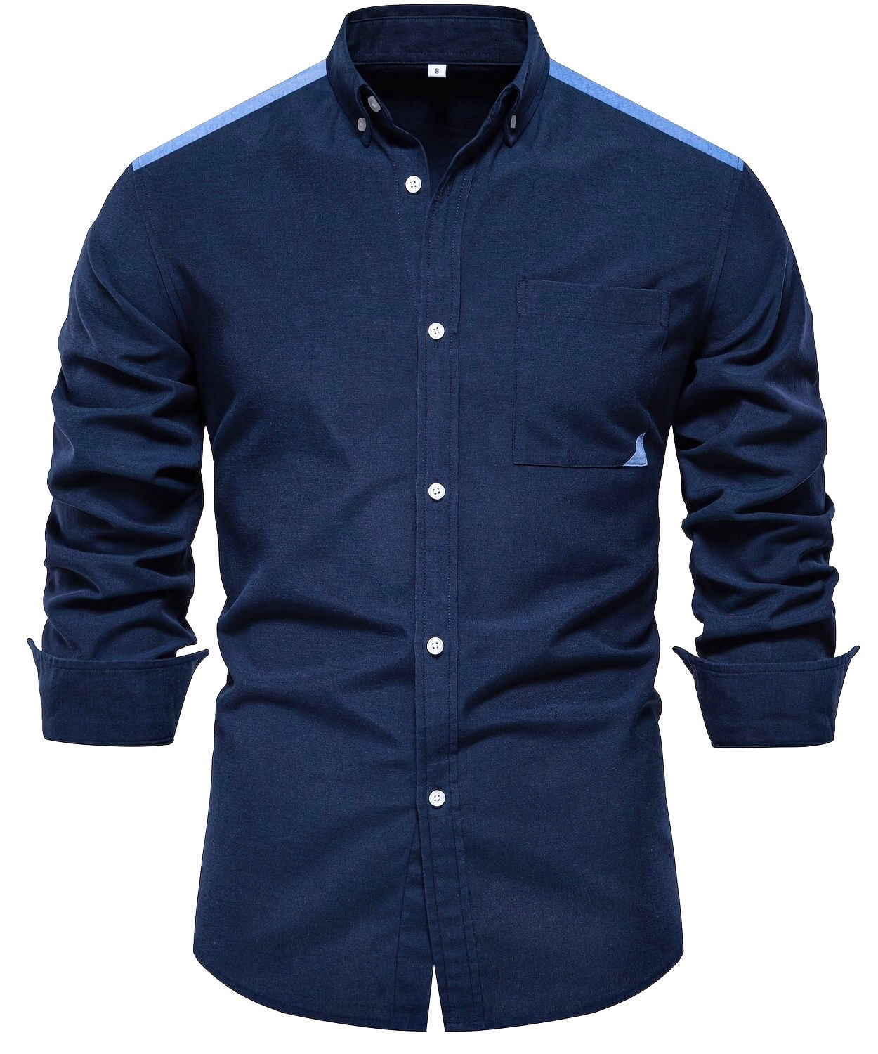 Men's Wyatt Long Sleeve Two-Tone Oxford Button Down Shirt