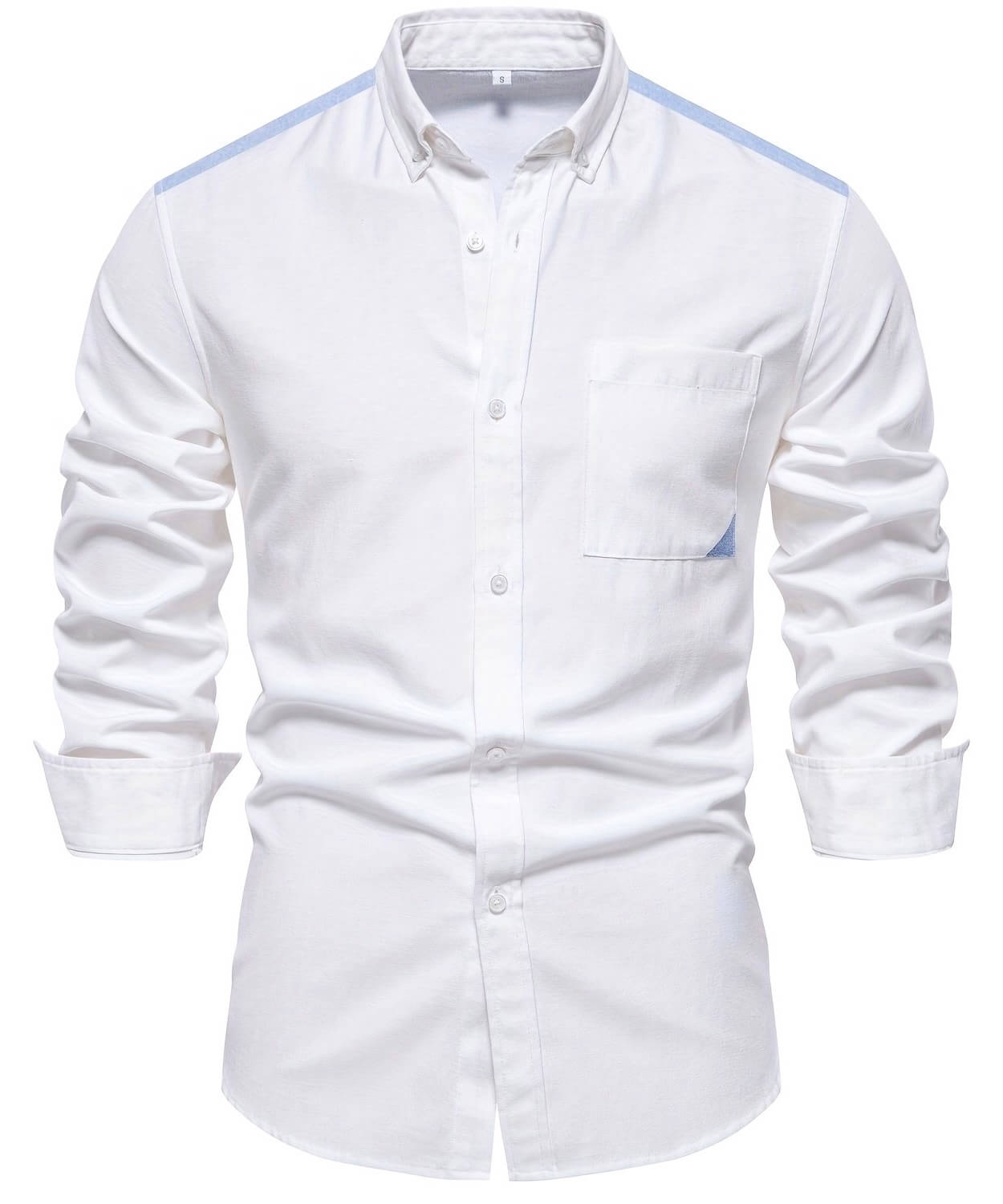 Men's Wyatt Long Sleeve Two-Tone Oxford Button Down Shirt