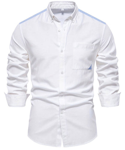 Men's Wyatt Long Sleeve Two-Tone Oxford Button Down Shirt