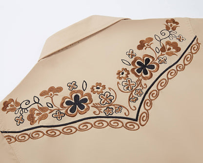 Women's Wildflower Embroidered Western Button Up Shirt