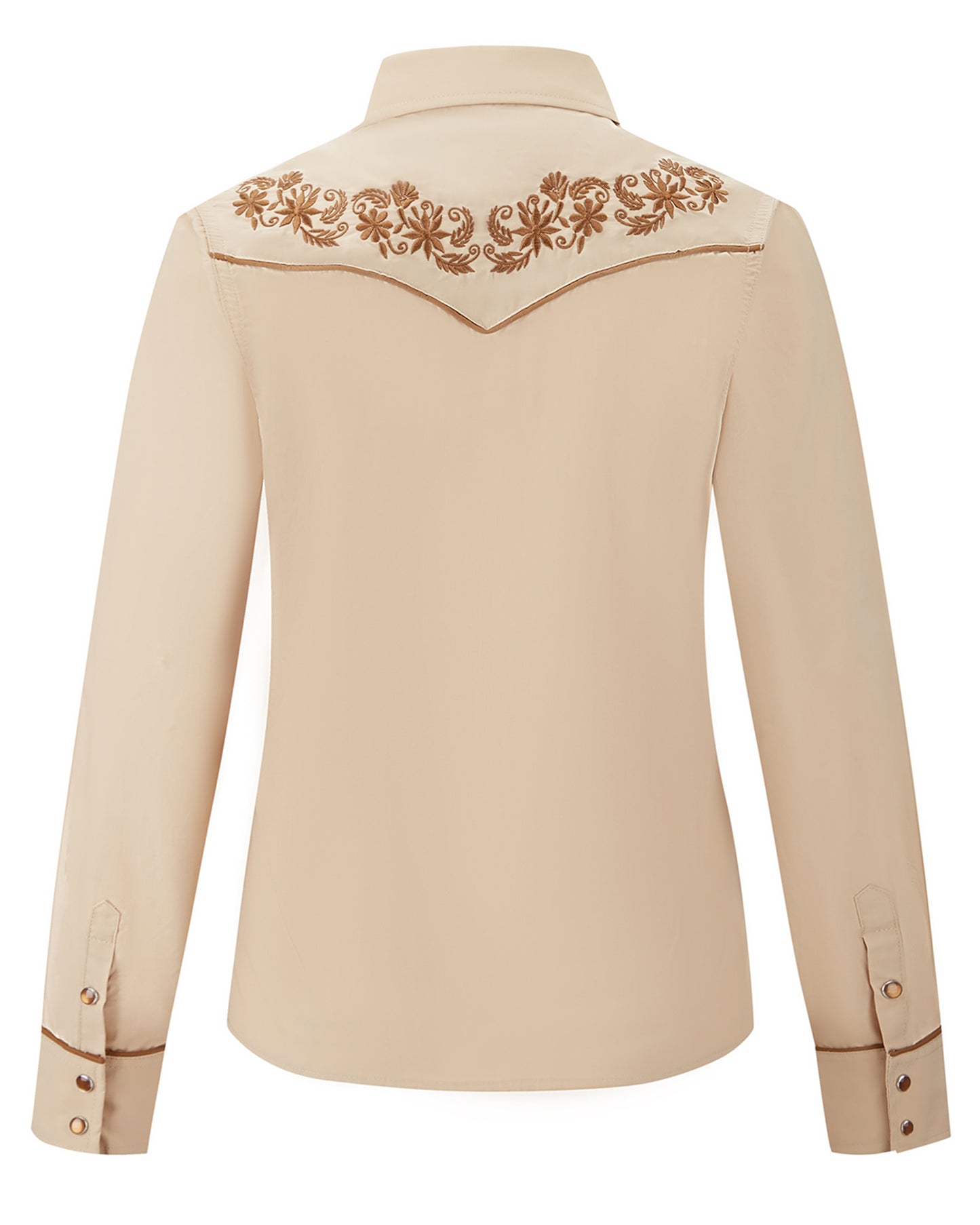 Chemise Western Brodée pour Femmes à Boutons-pression en Nacre "Desert Belle"