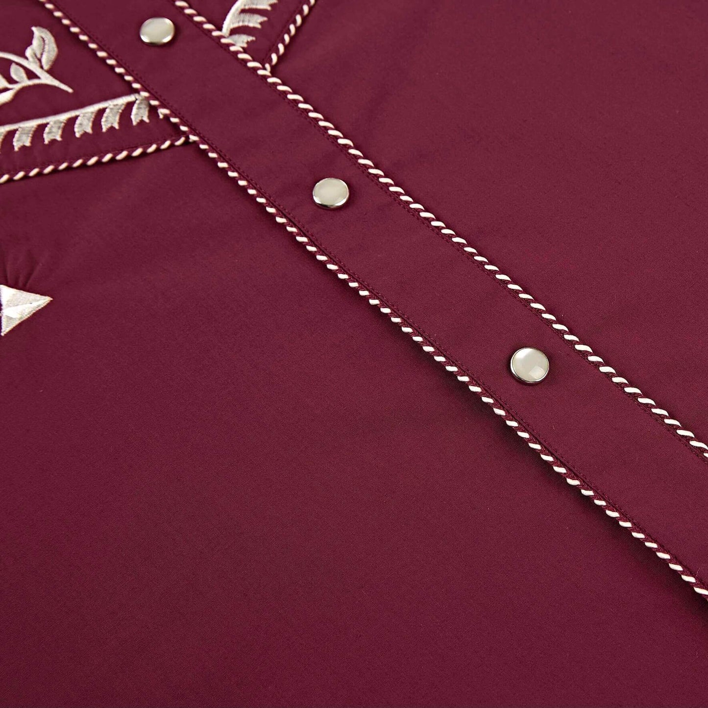 Leyoma Men's Embroidered Western Button Up Shirt County Sheriff Salvaje Oeste Front Chest Snaps Detail, X00396HO4N-28-burgundy-S, X00396AL9D-28-burgundy-M, X00396HRCR-28-burgundy-L, X00396FDQ9-28-burgundy-XL, X00396FENL-28-burgundy-XXL, X00396HXGH-28-burgundy-3XL