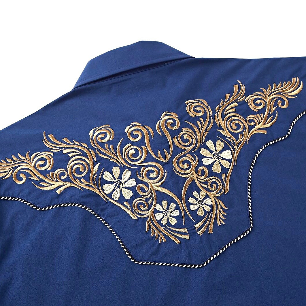 Leyoma Men's Embroidered Western Button Up Shirt Desert Mirage El Pionero Back Yoke Embroidery Detail, X003BIMRX7-001A-navy-blue-S, X003BIMRD7-001A-navy-blue-M, X003BIPD4H-001A-navy-blue-L, X003BIMPOX-001A-navy-blue-XL, X003BIMPO3-001A-navy-blue-XXL, X003BIMPPH-001A-navy-blue-3XL