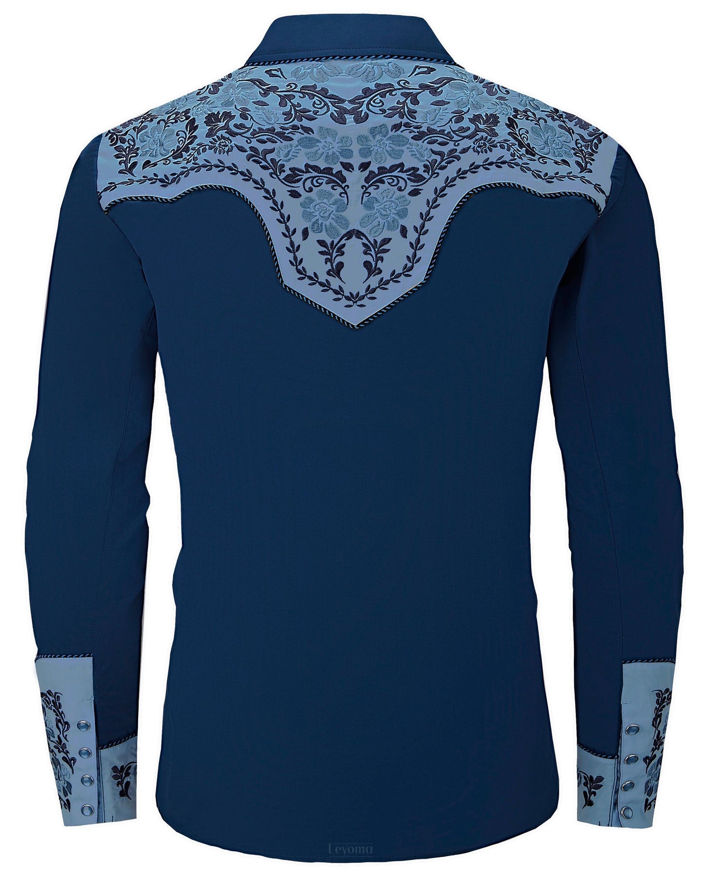 North Star Men's Embroidered Western Pearl Snap Shirt